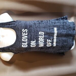 Gloves On World Off Kickboxing Razorback Tank Top Size XL - New